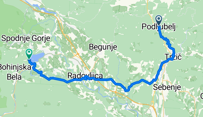 Von Tržič bis Bled