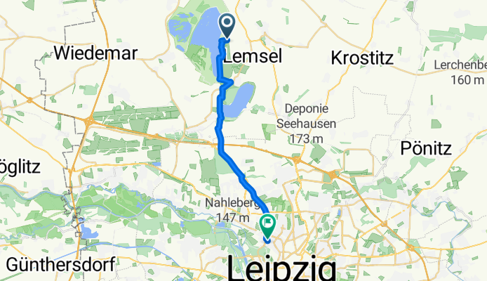 De Kattersnaundorfer Straße a Platnerstraße