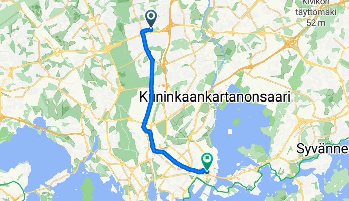 Elontie, Helsinki to Työpajankatu, Helsinki