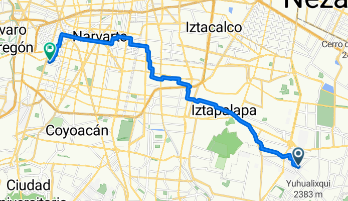 De Martin Carrera a Avenida Insurgentes Sur