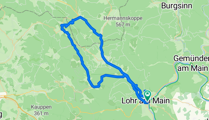 Von Lohr am Main bis Frammersbacher Forst