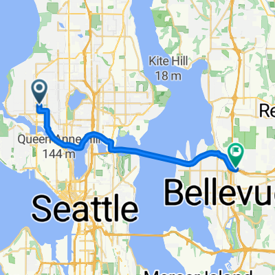 NW 64th St, Seattle to 116th Ave NE, Bellevue