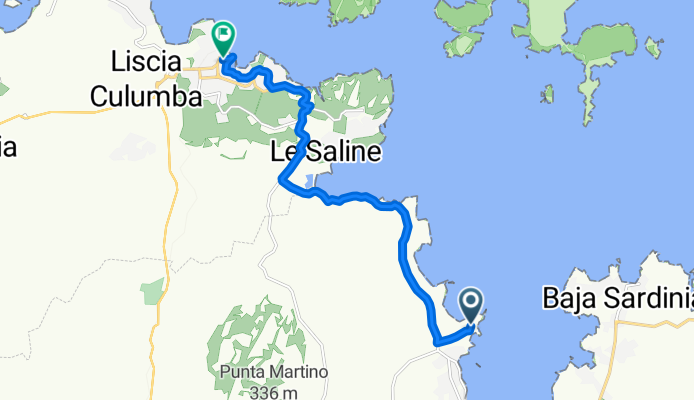 Strada Comunale Cannigione, Arzachena nach Via Fonte Vecchia, Palau