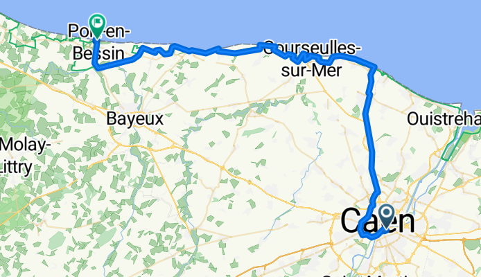 Caen nach Port en Bessin