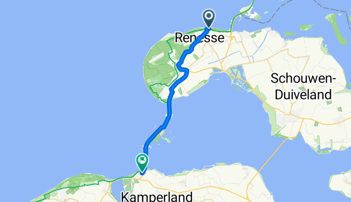 Renesse nach Oosterscheldelaan, Kamperland