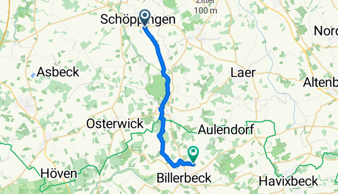 Ebbinghoff nach Mergelkamp