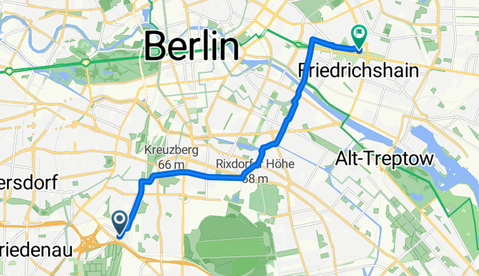 Sachsendamm, Berlin nach Karl-Marx-Allee, Berlin