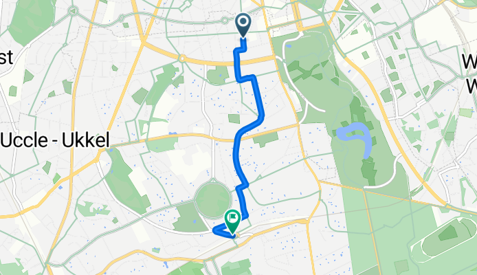 Rue Vanderkindere, Uccle à Avenue Jean et Pierre Carsoel, Uccle