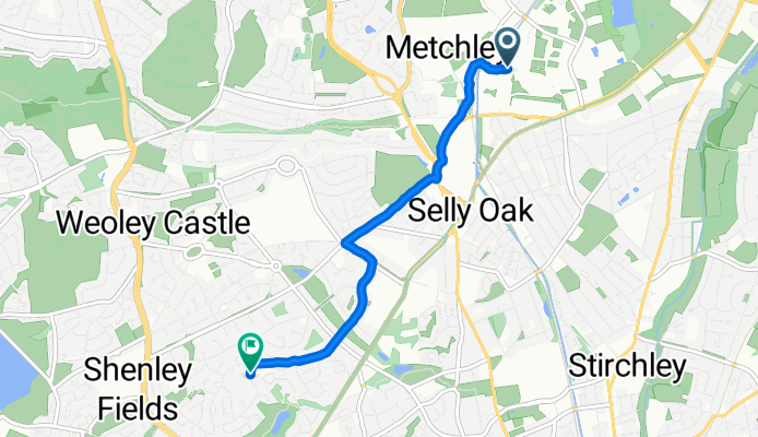 Westgate, Birmingham to St Denis Road, Birmingham