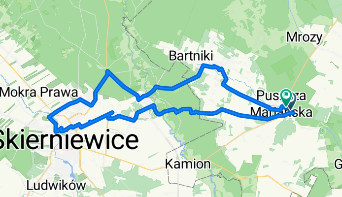 Króla J Sobieskiego, Puszcza Mariańska do Króla J Sobieskiego, Puszcza Mariańska