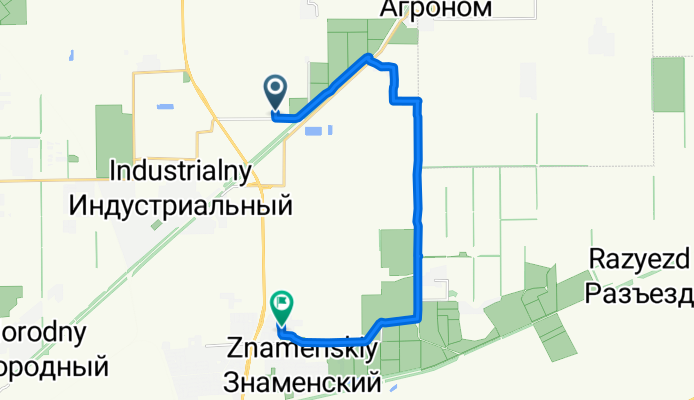 Прикубанский, Городской Округ Краснодар до Светлая улица, Городской Округ Краснодар