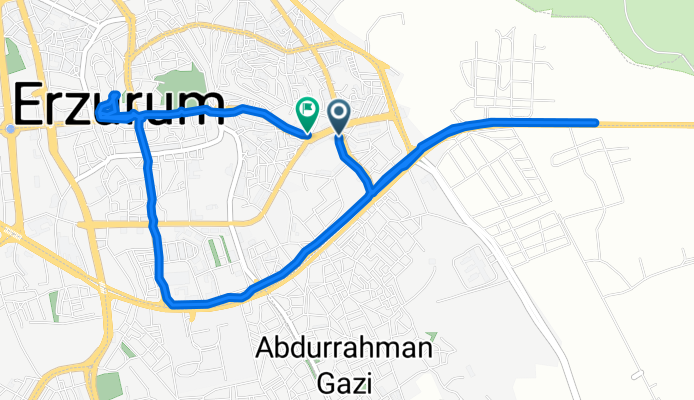 Beşiktaş Cd., Yakutiye to Beşiktaş Cd., Yakutiye