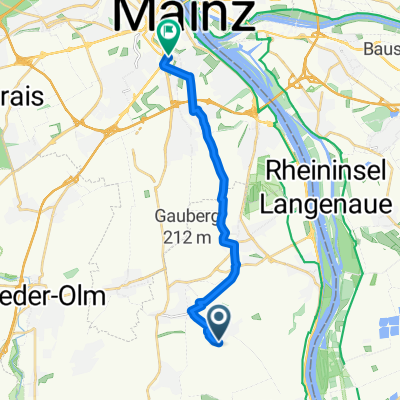 Birkenstraße, Lörzweiler nach Freiligrathstraße, Mainz