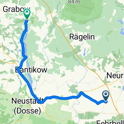 52.865, 12.737 nach 53.054, 12.438