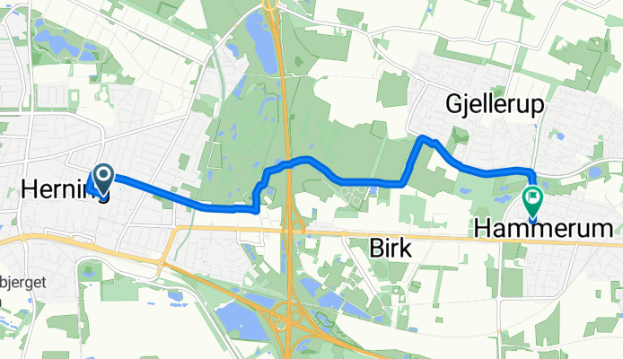 Kousgaards Plads, Herning to Hammerum Hovedgade, Herning