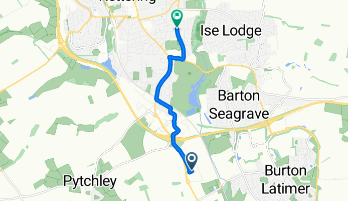 Pytchley, Kettering to Windmill Avenue, Kettering
