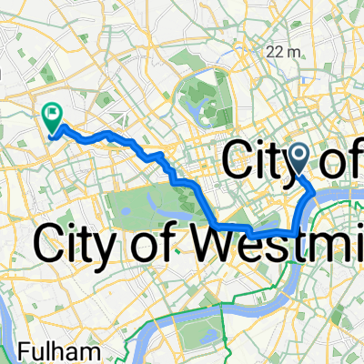 Floral Street, London to Faraday Road, London
