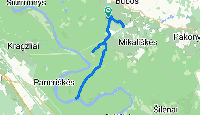 Mėtų 10-oji gatvė 14, Rastinėnai to Mėtų 10-oji gatvė 14, Rastinėnai