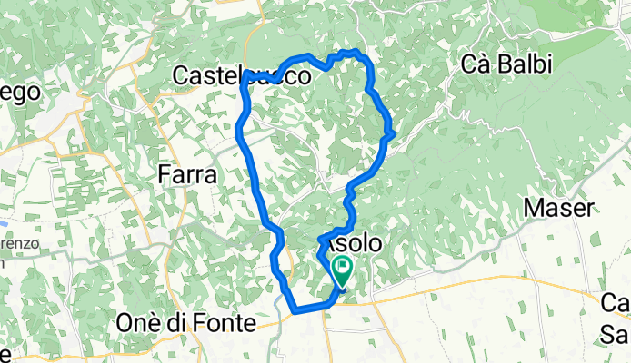 Da Via Santa Colomba a Via Santa Colomba