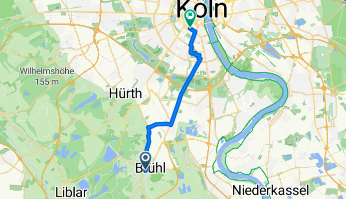 Balthasar-Neumann-Platz, Brühl nach Am Weidenbach, Köln