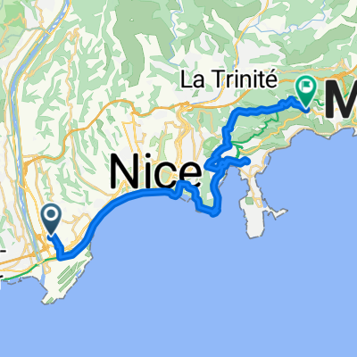 Avenue de la Méditerranée, Nice à Avenue de Verdun, Èze