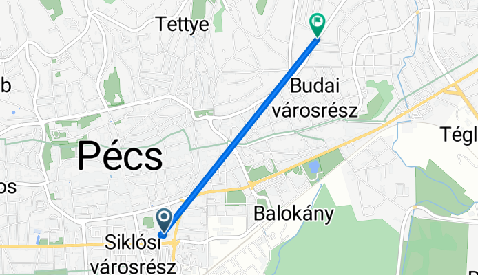 Rákóczi út - Hársfa út