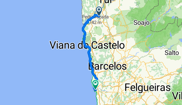 From Convento San Payo, via Vila Nova de Cerveira to Vila do Conde