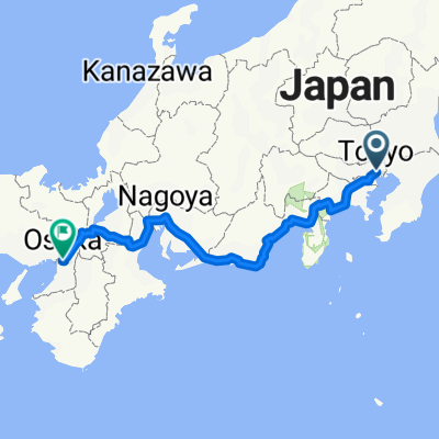 Japedal Stage 1 - Tōkyō to Osaka (Tōkaidō)