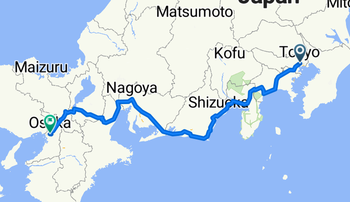 Japedal Stage 1 - Tōkyō to Osaka (Tōkaidō)