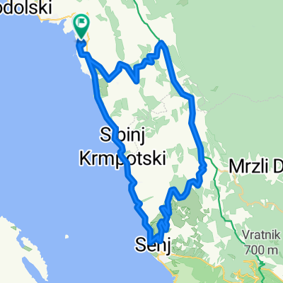 Klenovica - Senj Rundtour