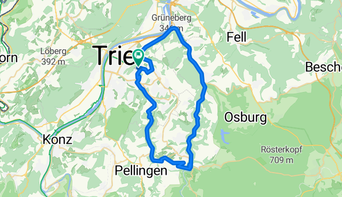 Route in Trier