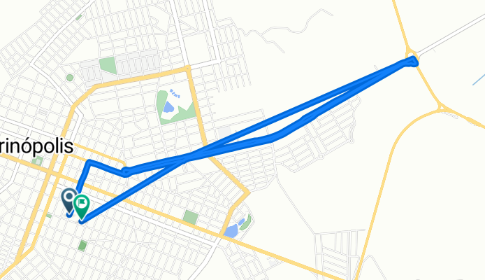 Avenida José Melgaço da Fonseca, Quirinópolis a Avenida José Melgaço da Fonseca, Quirinópolis