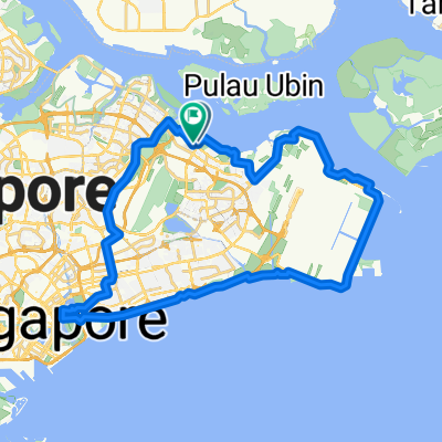 Pasir Ris to Stadium 60km