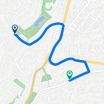 Crestview Pl, Auckland to Knights Cl, Auckland