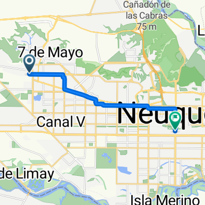 Lago Viedma, Neuquén a Plazoleta Felipe Sapag, Neuquén