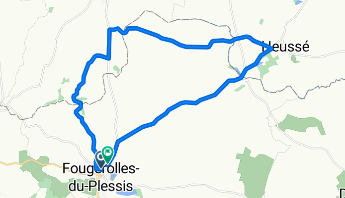 Route in Fougerolles-du-Plessis