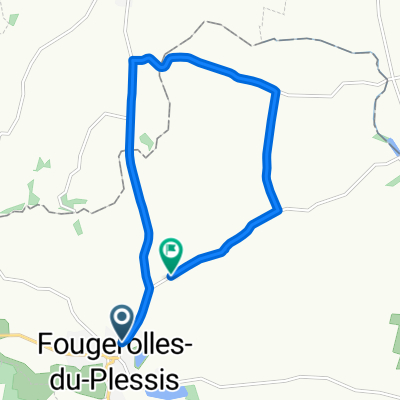 Route in Fougerolles-du-Plessis