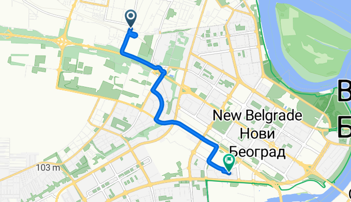Херцеговачка, Belgrade to Jurija Gagarina, Belgrade