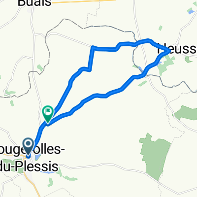 Route in Fougerolles-du-Plessis