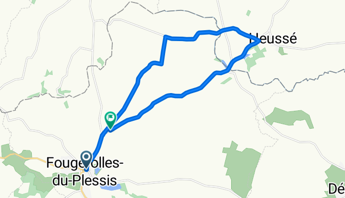 Route in Fougerolles-du-Plessis