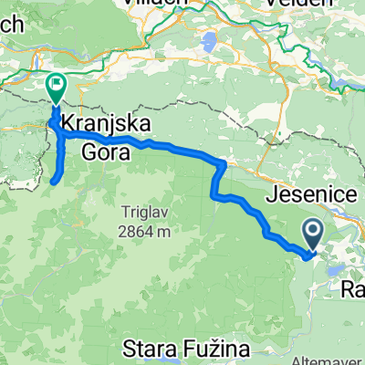 Zg.Gorje to Rateče