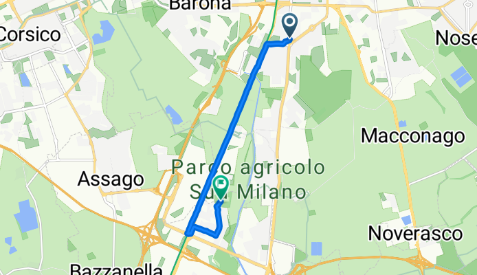 Da Via Giorgio Savoia a Via Rozzano