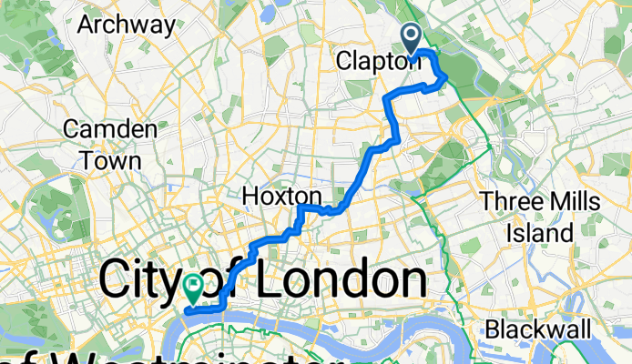 Leagrave Street, London to Strand, London