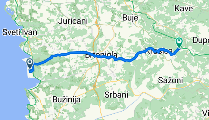 Karigador - Carigador, Karigador nach Peroj, Grožnjan