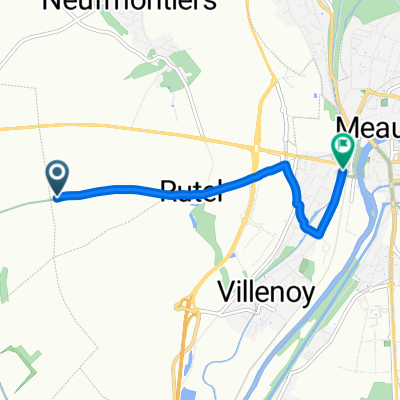 Trilbardou nach Rue de Trinitaires, Meaux