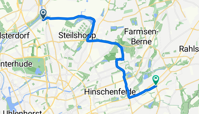 Alsterdorfer Straße, Hamburg nach Tonndorfer Hauptstraße, Hamburg