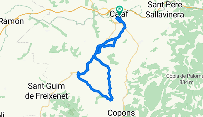 Route in Calaf
