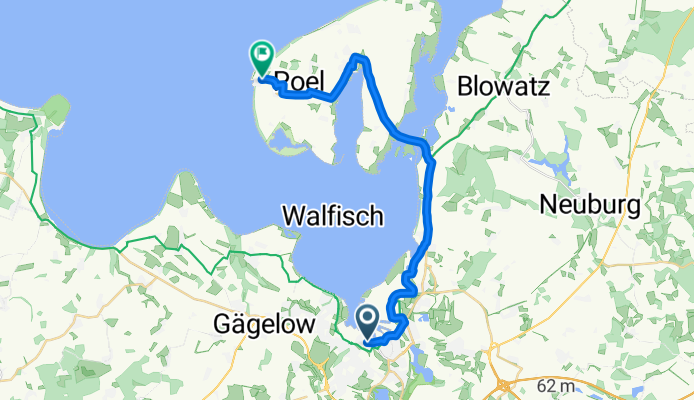 Burgwall, Wismar nach Wismarsche Straße, Insel Poel