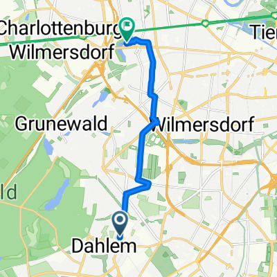 Königin-Luise-Straße, Berlin nach Charlottenburg-Wilmersdorf, Berlin