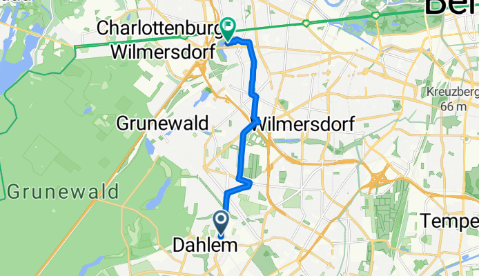 Königin-Luise-Straße, Berlin nach Charlottenburg-Wilmersdorf, Berlin